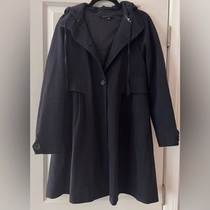 Theory Trench Coat with Detachable Hood Sz.S.P